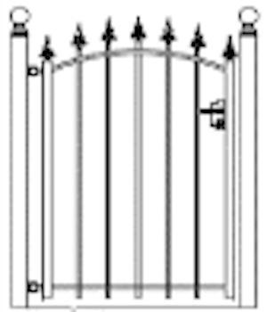 Hekwerk Pro Enkele sierpoort Verona h125 x b107,5cm boog, Tuin en Terras, Schuttingen, Nieuw, Ophalen of Verzenden