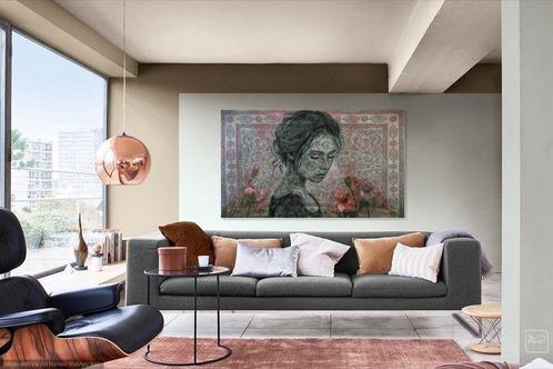Jacqueline Klein Breteler - Quiet Bloom.-painting on a, Antiek en Kunst, Kunst | Schilderijen | Modern