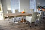 Ovale eiken tafel model Frjemd | Prijzen op de webwinkel, 200 cm of meer, Nieuw, 100 tot 150 cm, Eikenhout