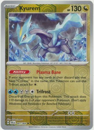 Kyurem 047/064 reverse holo Shrouded fable, Hobby en Vrije tijd, Verzamelkaartspellen | Pokémon, Losse kaart, Nieuw, Foil, Ophalen of Verzenden