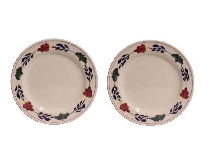 Boerenbont ontbijtborden rond 21cm - set van 2 Stuks, Huis en Inrichting, Keuken | Servies, Nieuw, Verzenden
