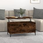 vidaXL Salontafel 90x44,5x45 cm bewerkt hout gerookt, Minder dan 50 cm, 50 tot 100 cm, Verzenden, Nieuw