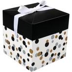 Box | Confetti | pop-up | 15x15x15cm | 25 stuks, Ophalen of Verzenden
