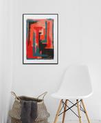 Ronald Hunter - Orange Structure, Antiek en Kunst, Kunst | Schilderijen | Modern