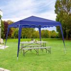 Inklapbare Partytent Vivara - 3 x 3m - Blauw, Verzenden, Nieuw