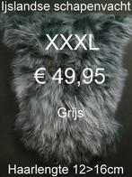 Schapenvacht GRIJS IJSLANDSE langharige vacht GROOT € 49,95, Ophalen of Verzenden, Nieuw