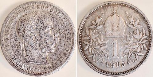 1 Krone 1905 Kaiser Fr-j, Österreich Ss, G5743 Franz Jose.., Postzegels en Munten, Munten | Europa | Niet-Euromunten, Verzenden