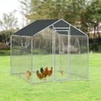 Stalen kippenren kippenhok buitenverblijf 2x2x2 m, Dieren en Toebehoren, Overige Dieren-accessoires, Nieuw, Verzenden