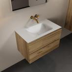 MONDIAZ AIVY 80cm badmeubel Chai, wastafel Talc solid, Ophalen of Verzenden, Nieuw, Bad