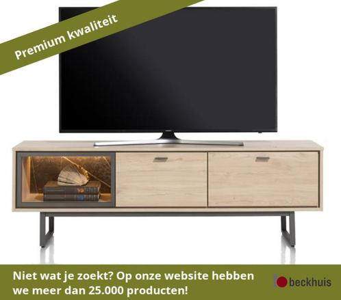 XOOON Helsinki lowboard + LED 2 laden materiaal hout/metaal, Huis en Inrichting, Kasten | Dressoirs, Nieuw, Overige materialen