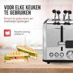 Tweedekans | Qualitá® Broodrooster met TostiKlemmen - Retro, Witgoed en Apparatuur, Broodroosters, Ophalen of Verzenden, Zo goed als nieuw