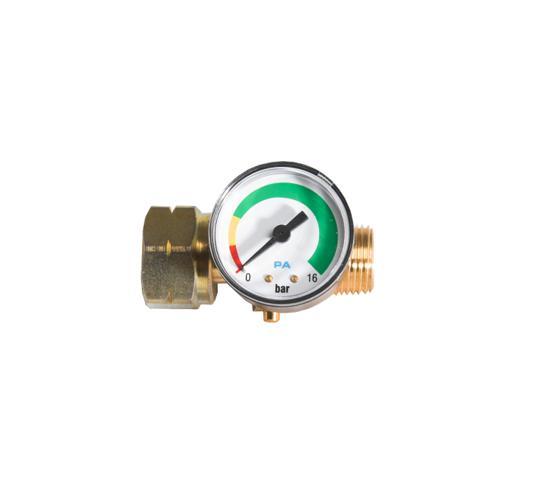 Mb Products Stop gas met manometer, doorstroombegrenzer en, Doe-het-zelf en Verbouw, Overige Doe-het-zelf en Verbouw, Nieuw, Verzenden