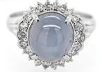 Ring Platina -  8.90ct. tw. Stersaffier - Diamant