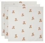 Jollein Teddy Bear 70 x 70 cm Hydrofiel Multidoek 3 stuks, Kinderen en Baby's, Badjes en Verzorging, Verzenden, Nieuw