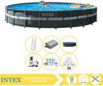 Intex Ultra XTR Frame Zwembad  Opzetzwembad  732x132 cm, Tuin en Terras, 120 cm of meer, Verzenden, Rond, 300 cm of meer