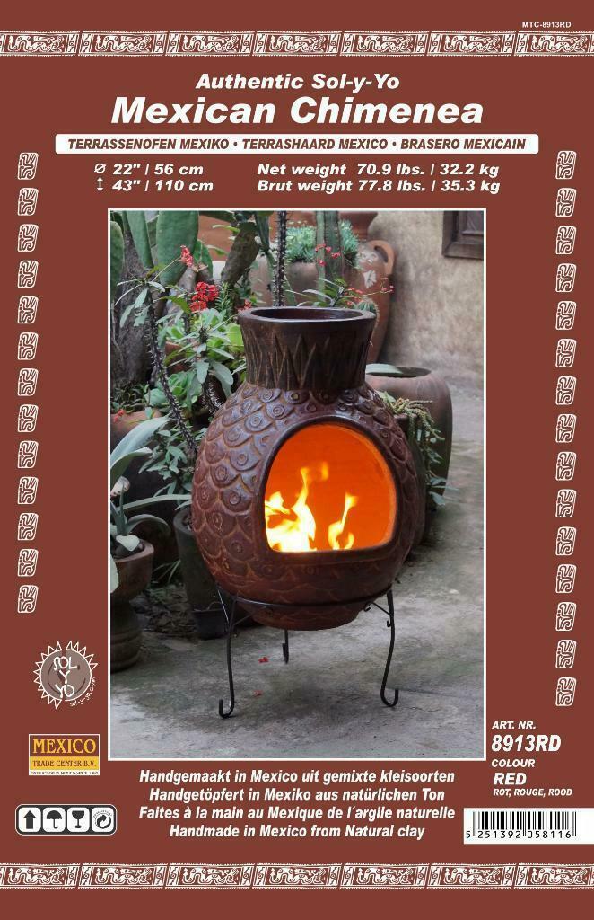 Mexicaanse Tuinhaard SOL-Y-YO Terraskachel GOEDKOOPSTE NL!, Tuin en Terras, Tuinhaarden, Nieuw, Ophalen of Verzenden