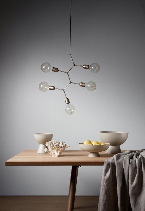 BoConcept - Plafondlamp - Vijf kroonluchter – geborsteld, Antiek en Kunst, Antiek | Lampen