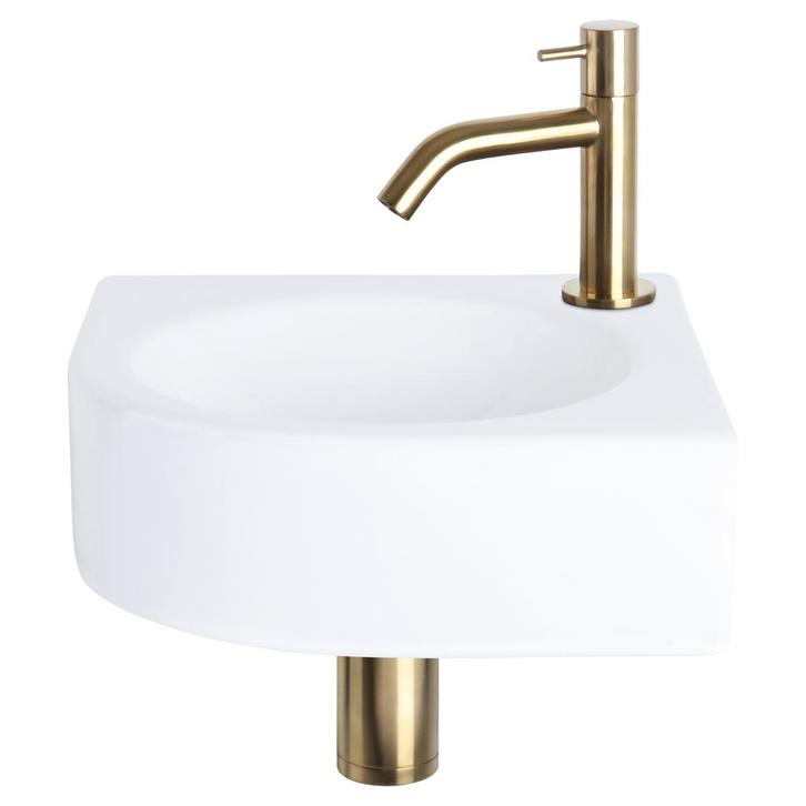 Fonteinset Differnz Cleo 30x30x10 cm Keramiek Wit Met Kraan, Doe-het-zelf en Verbouw, Sanitair, Overige typen, Nieuw, Ophalen of Verzenden