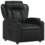 Fauteuil: Relax & Kantelbaar Zwart - Tweedekansje! OP=OP, Huis en Inrichting, Fauteuils, Ophalen of Verzenden, Nieuw, 125 tot 150 cm
