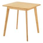 [en.casa] Eettafel Närpes bamboe 70x70x75 cm houtkleurig, Huis en Inrichting, Tafels | Eettafels, Verzenden, Nieuw