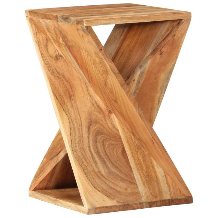 vidaXL Bijzettafel 35x35x55 cm massief acaciahout, Huis en Inrichting, Tafels | Bijzettafels, Nieuw, 45 tot 60 cm, Verzenden