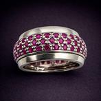 Zonder minimumprijs - Ring Zilver - Ruby (Gecertificeerd), Nieuw
