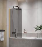 Badwand Torino 60 x 140 cm Rookglas Goud Badscherm, Doe-het-zelf en Verbouw, Sanitair, Verzenden, Nieuw, Bad