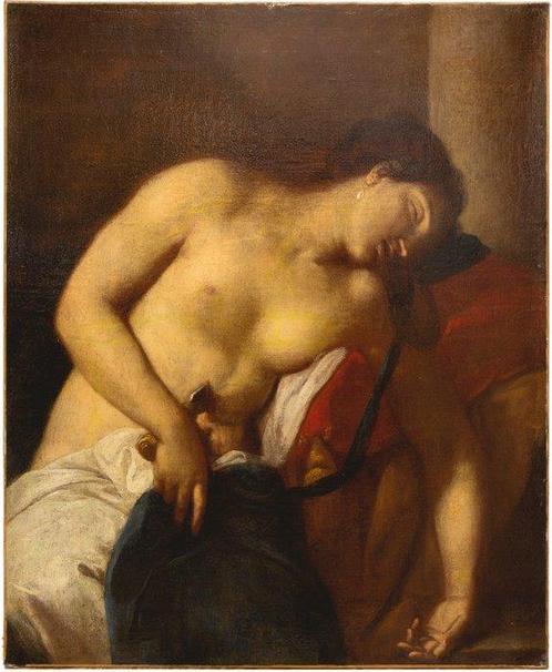 Felice Boscarati (1721–1807) - The Death of Lucrezia, Antiek en Kunst, Kunst | Schilderijen | Klassiek