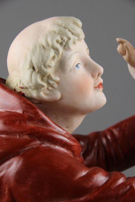 Beeldje - Antonius van Padua - Visioen - Biscuit porselein, Antiek en Kunst, Antiek | Boeken en Bijbels