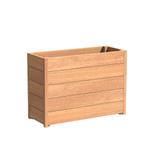 Hardhouten plantenbak Sevilla 100x40x71,3cm - Met bodem, 100 cm of meer, Nieuw, 60 cm of meer, Rechthoekig