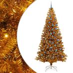 vidaXL Kerstboom met 300 LED met standaard Goud 240 cm PET, Diversen, Kerst, Verzenden, Nieuw