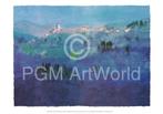 Kunstdruk Ralf Westphal - Landschaft bei Pistoia 100x70cm, Huis en Inrichting, Woonaccessoires | Schilderijen, Tekeningen en Foto's