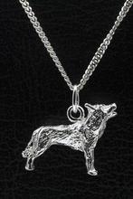 Zilveren Wolf ketting hanger - groot, Verzenden, Nieuw