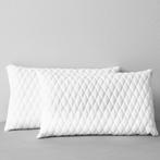 vidaXL Kussens 2 st 80x40x14 cm traagschuim, Huis en Inrichting, Slaapkamer | Beddengoed, Verzenden, Nieuw, Wit