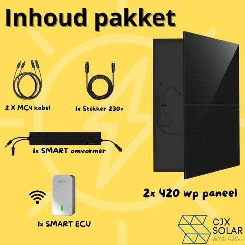 Plug & Play - Zonnepanelen Set - 840 watt - compleet - uniek, Doe-het-zelf en Verbouw, Zonnepanelen en Toebehoren, Compleet systeem