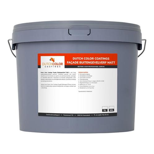 DCC Façade Buitengevelverf Matt 10L, Doe-het-zelf en Verbouw, Verf, Beits en Lak, Verf, Overige kleuren, Nieuw, 5 tot 10 liter