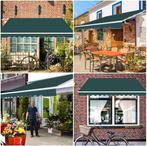 2dekans | Coast Zonnescherm met Zwengel - 3 x 2,5m - Groen, Tuin en Terras, Zonneschermen, Ophalen of Verzenden, Zo goed als nieuw