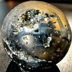 Pyrietbol - Geode met kristallen - Hoogte: 58 mm - Breedte:, Verzamelen