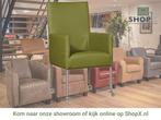 Leren eetkamerstoel Spark - Toledo Apple Green (groen) -, Nieuw, Ophalen of Verzenden, Eén, Industrieel, Modern