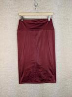 Burgundy high-waisted midi skirt, Kleding | Dames, Rokken, Verzenden, Nieuw