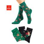 H.I.S Basic sokken Kerstsokken met kerstachtige, Verzenden, Nieuw