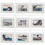 Utagawa Hiroshige-werkverzameling, serie met 8 werken III -