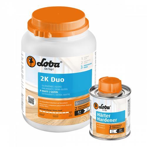 Kurklak - Lobadur 2K Duo mat 1 L, Doe-het-zelf en Verbouw, Verf, Beits en Lak, Ophalen of Verzenden