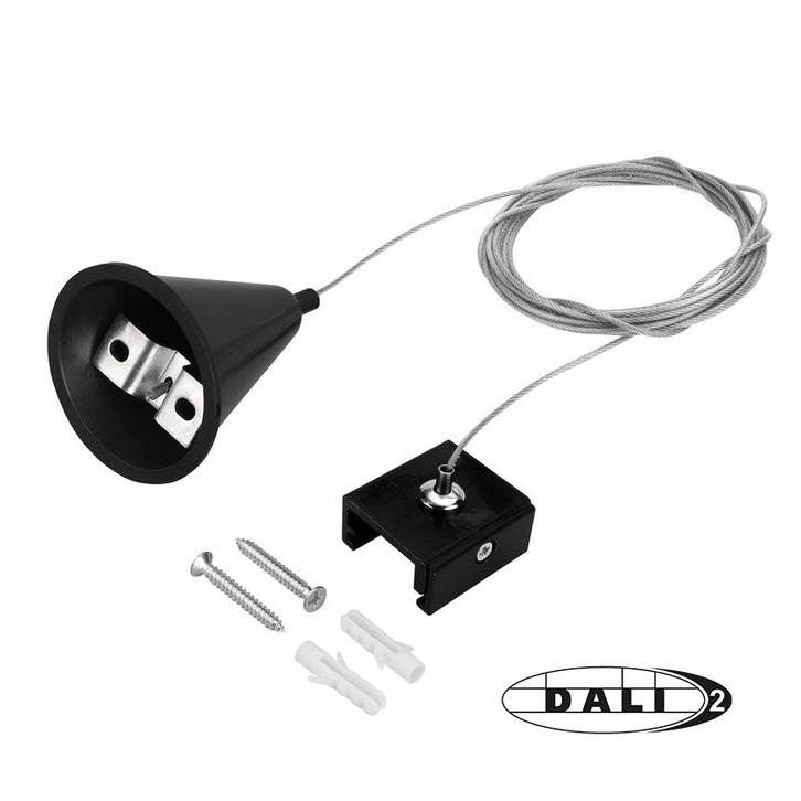 DALI 3-FASE RAIL | PENDELSET | 1.5 METER | ZWART, Huis en Inrichting, Lampen | Overige