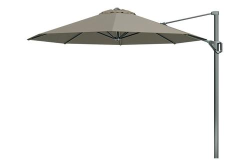 Platinum Voyager Ronde Zweefparasol T1 3m. - Taupe, Tuin en Terras, Parasols, Zweefparasol, Nieuw, Kantelbaar, Verzenden