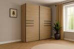 Kledingkast Vienna - Naturel - 2-Deurs, Huis en Inrichting, Kasten | Kledingkasten, Verzenden, Nieuw