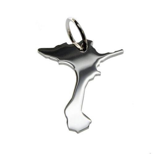 Zilveren Landkaart Formentera ketting hanger, Sieraden, Tassen en Uiterlijk, Kettinghangers, Verzenden