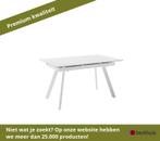 MCA Parenzo uitschuifbare tafel 140/180 cm - Wit, Ophalen of Verzenden, Nieuw, Rechthoekig