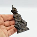 Oud-Indochinese Brons Bergstammen Zittende Boeddha Kralen