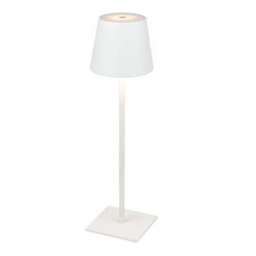 Oplaadbare tafellamp wit | TAZA | 3,5W | Draadloos, Huis en Inrichting, Lampen | Tafellampen, Nieuw, Metaal, Ophalen of Verzenden